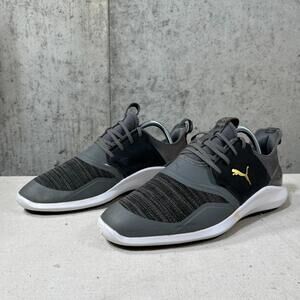 PUMA Ignite NXT Solelace Mens Size 9.5 Gray Spikeless Golf Shoes 192492-01